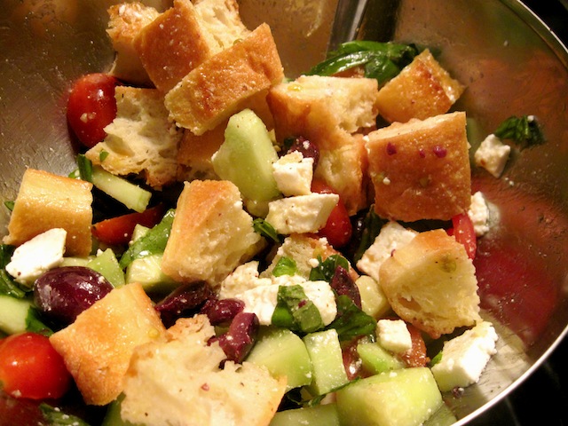Bread salad with olives (Eat Me. Drink Me.)