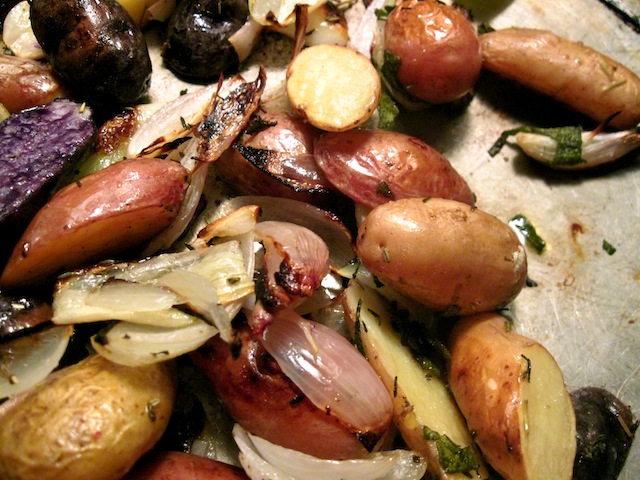 Roast fingerling potatoes (Eat Me. Drink Me.)