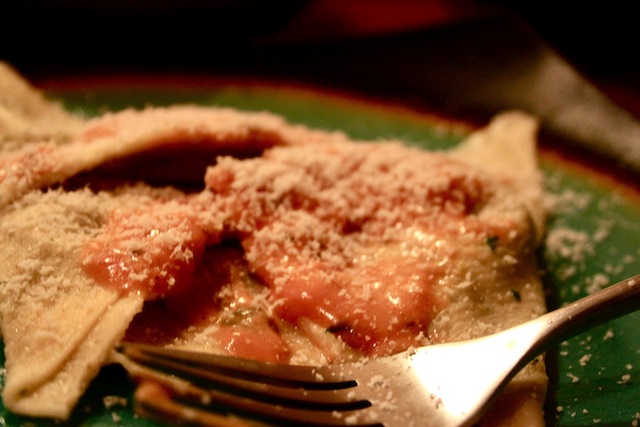 Sweet potato and spinach ravioli (Eat Me. Drink Me.)