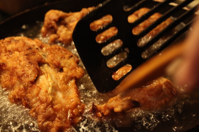Chicken frying (Eat Me. Drink Me.)