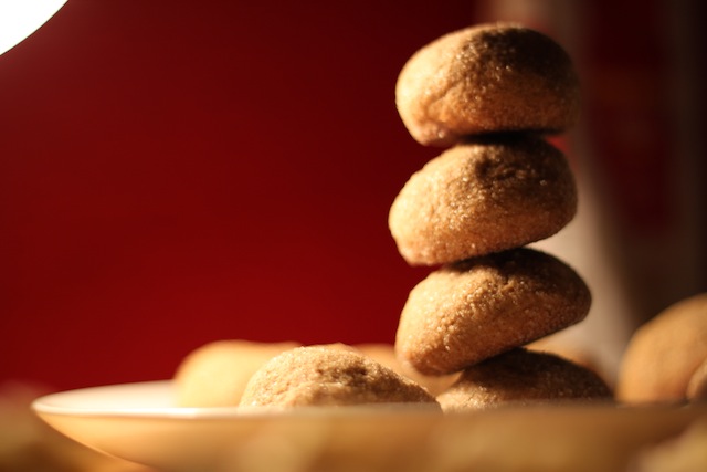 leaning tower of gingersnaps (Eat Me. Drink Me)