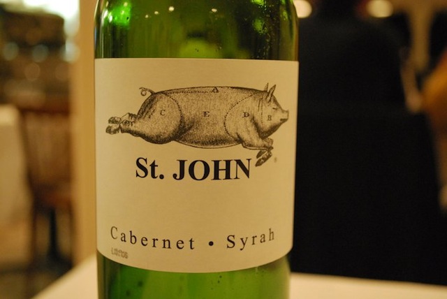 St. John's wine, London (Eat Me. Drink Me.)