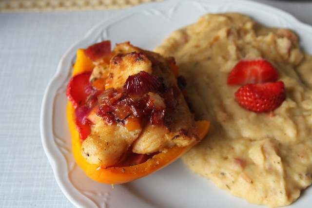 roast fish and curried potatoes (Eat Me. Drink Me.)