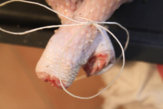 Tied turkey legs (Eat Me. Drink Me.)