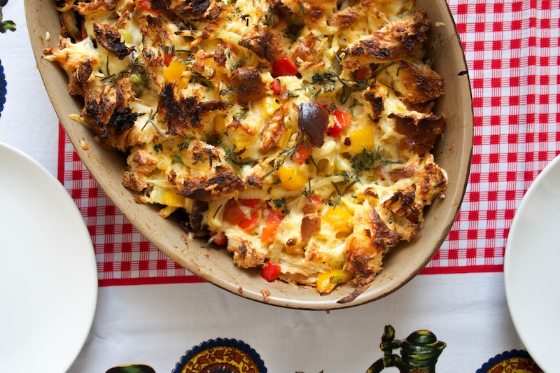 Fennel, pepper and sausage breakfast casserole (Eat Me. Drink Me.)
