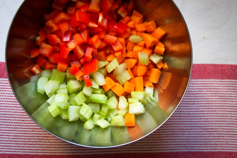Chopped vegetables (Eat Me. Drink Me.)