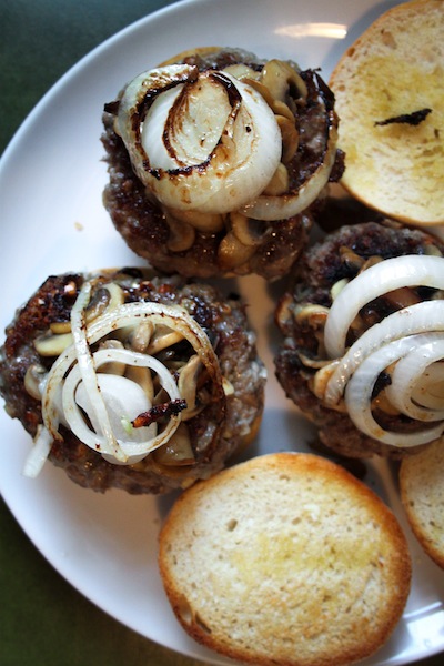 Burgers with onion (Eat Me. Drink Me.)