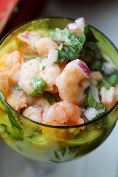Shrimp ceviche with lime (Eat Me. Drink Me.)