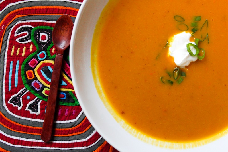 Roasted quince and pumpkin soup (Eat Me. Drink Me.)