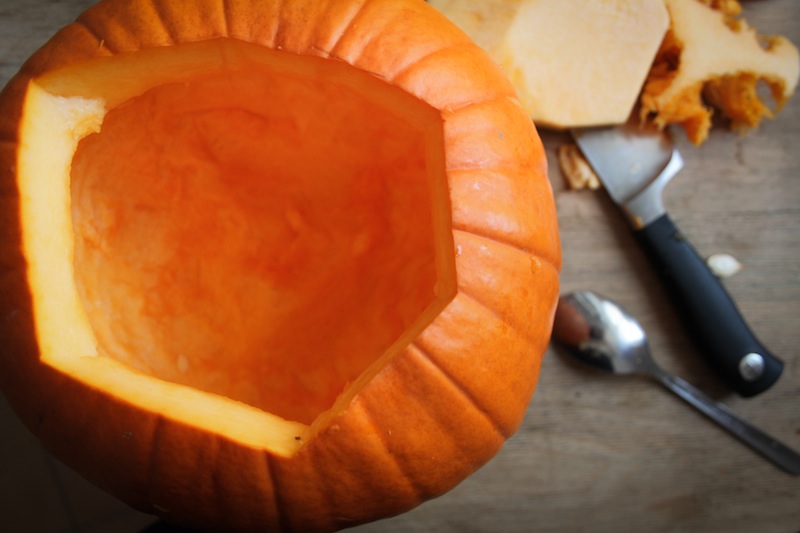 Hollowed pumpkin (Eat Me. Drink Me.)