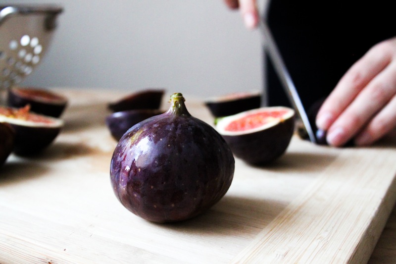 Cutting figs for a galette (Eat Me. Drink Me.)