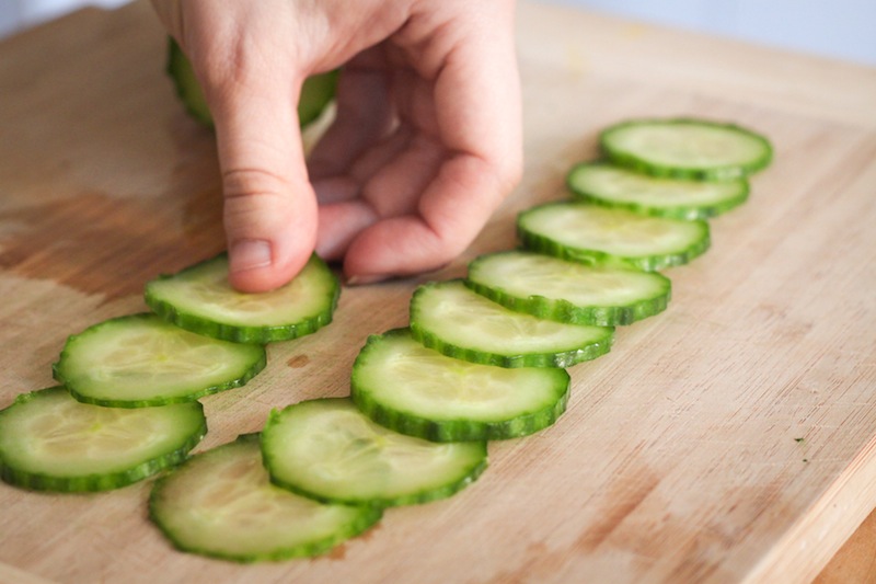Cucumber slices (Eat Me. Drink Me.)