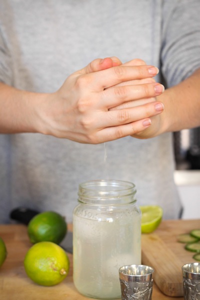 Squeezing lime juice (Eat Me. Drink Me.)