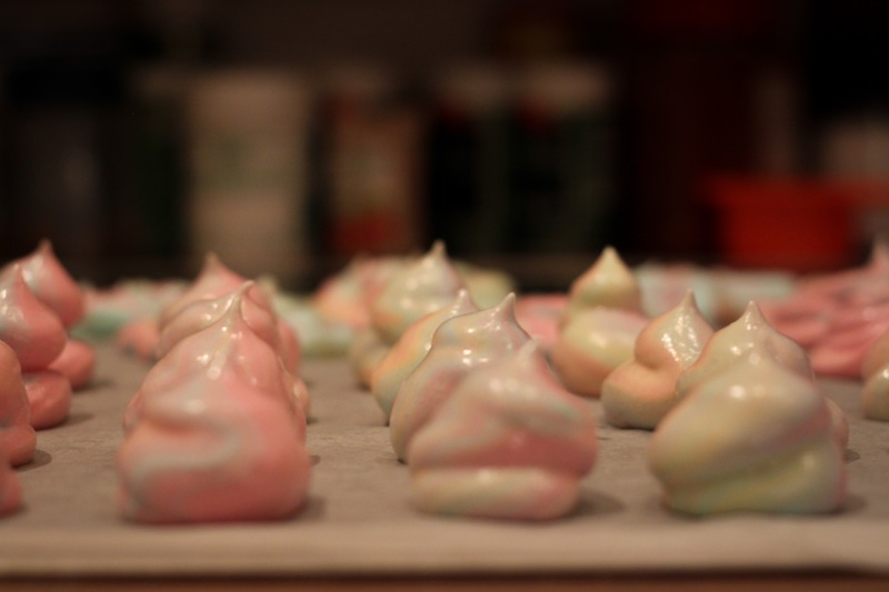 Rainbow pastel meringues (Eat Me. Drink Me.)