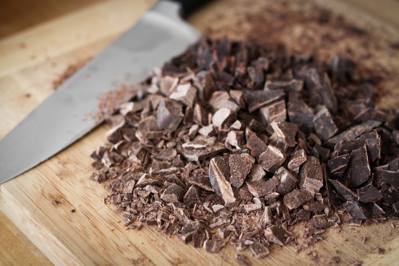 chopped baker's chocolate (Eat Me. Drink Me.)