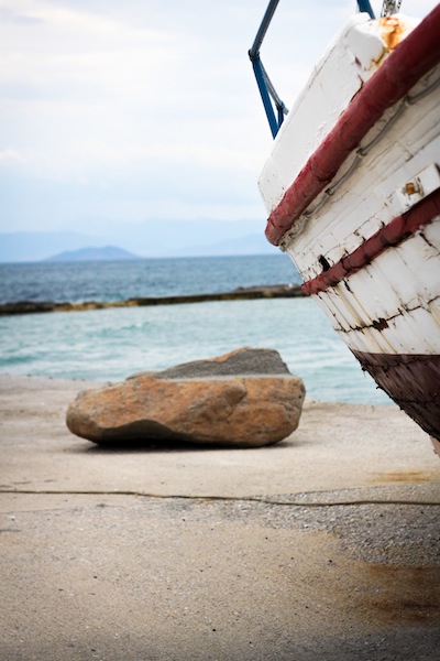 A boat on the Greek islands (Eat Me. Drink Me.)