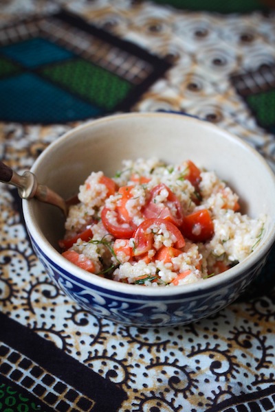 Easy dinner of bulgur salad (Eat Me. Drink Me.)