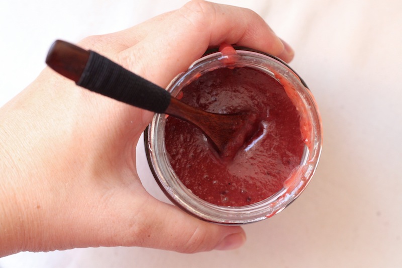 A jar of plum and walnut jam (Eat Me. Drink Me.)