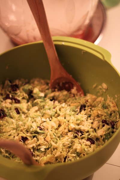 shaved brussels sprouts salad (Eat Me. Drink Me.)