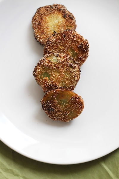 Fried green tomatoes (Eat Me. Drink Me.)