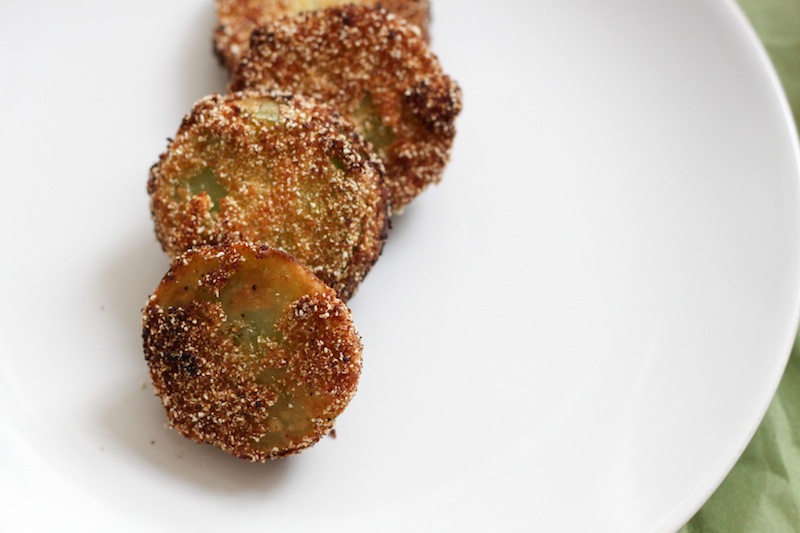 Hot and crispy fried green tomatoes (Eat Me. Drink Me.)