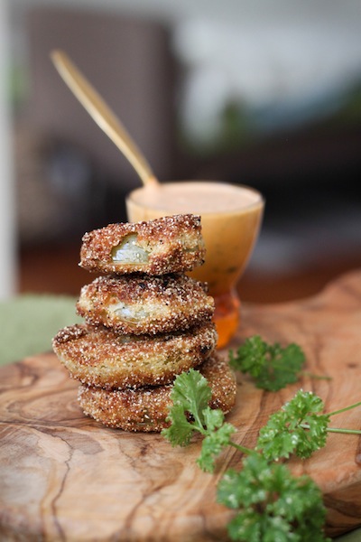 Fried green tomatoes (Eat Me. Drink Me.)