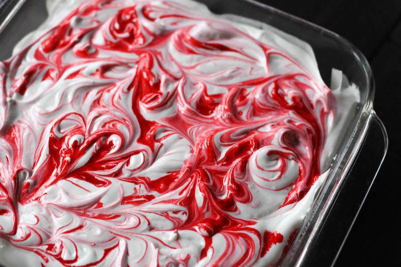 Red and white peppermint marshmallows (Eat Me. Drink Me.)