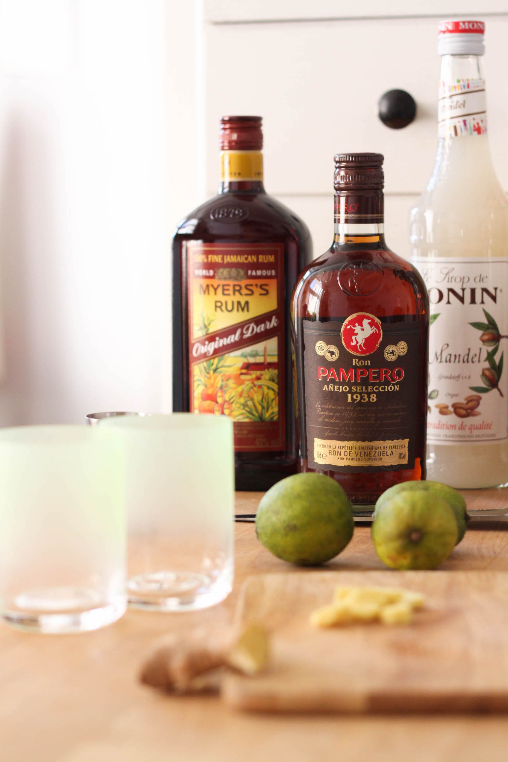 Meyer's Dark Rum and Añejo rum (Eat Me. Drink Me.)