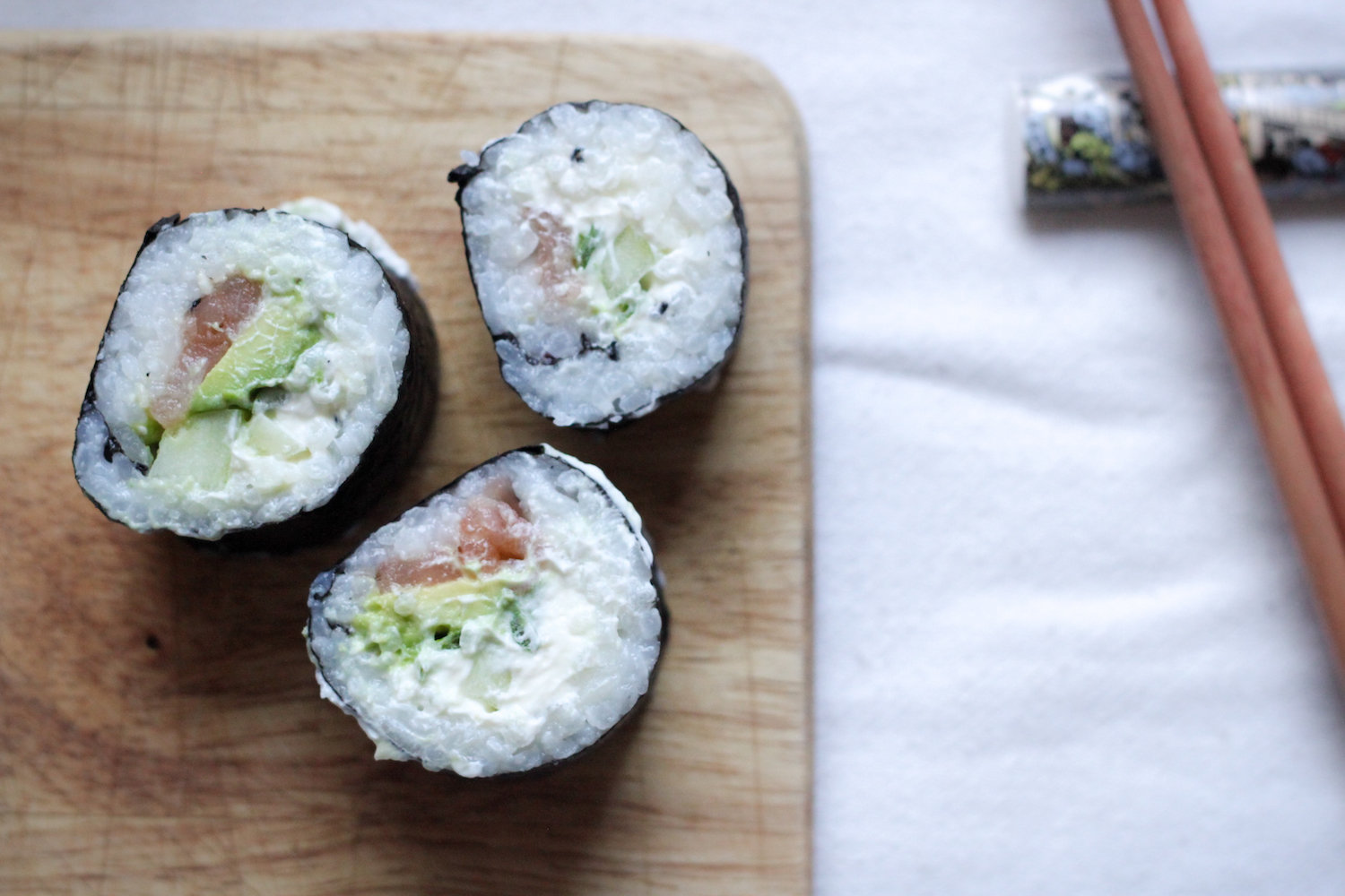 Homemade Philly roll sushi (Eat Me. Drink Me.)