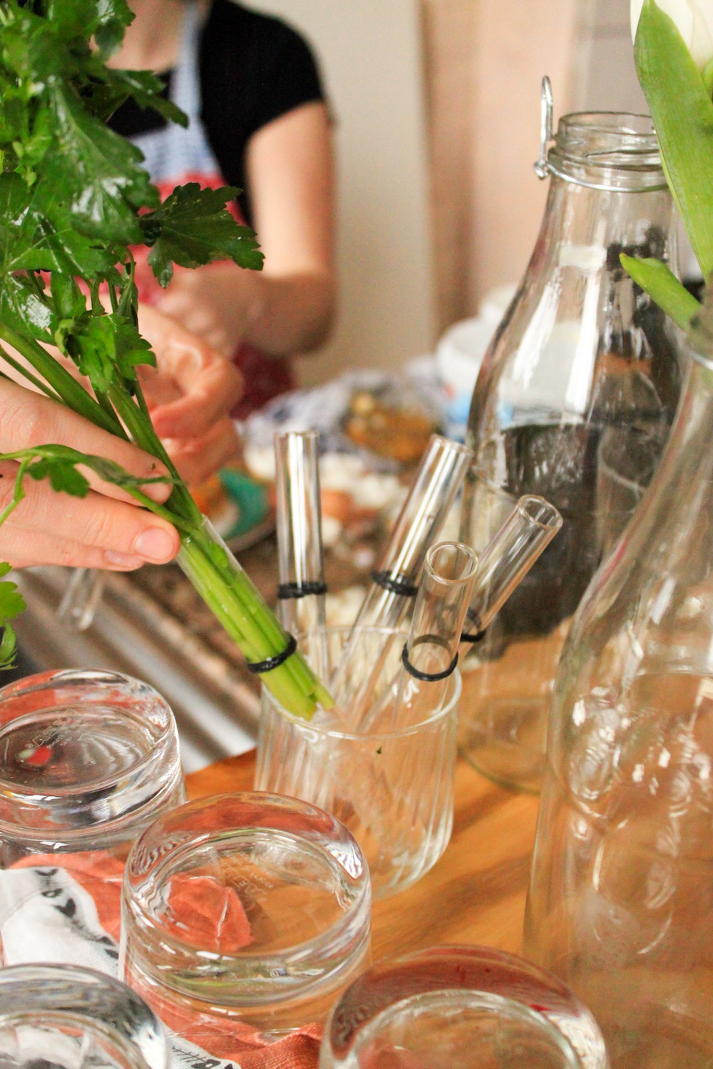 A medley of fresh herbs (Eat Me. Drink Me.)