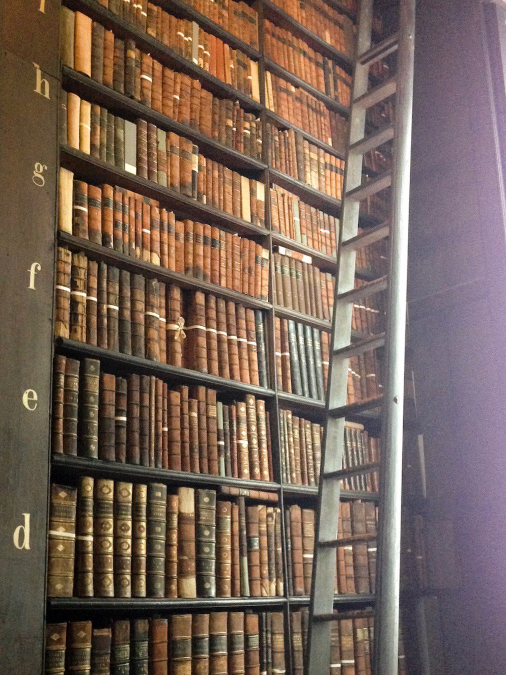 Lovely old books at Trinity College, Dublin (Eat Me. Drink Me.)