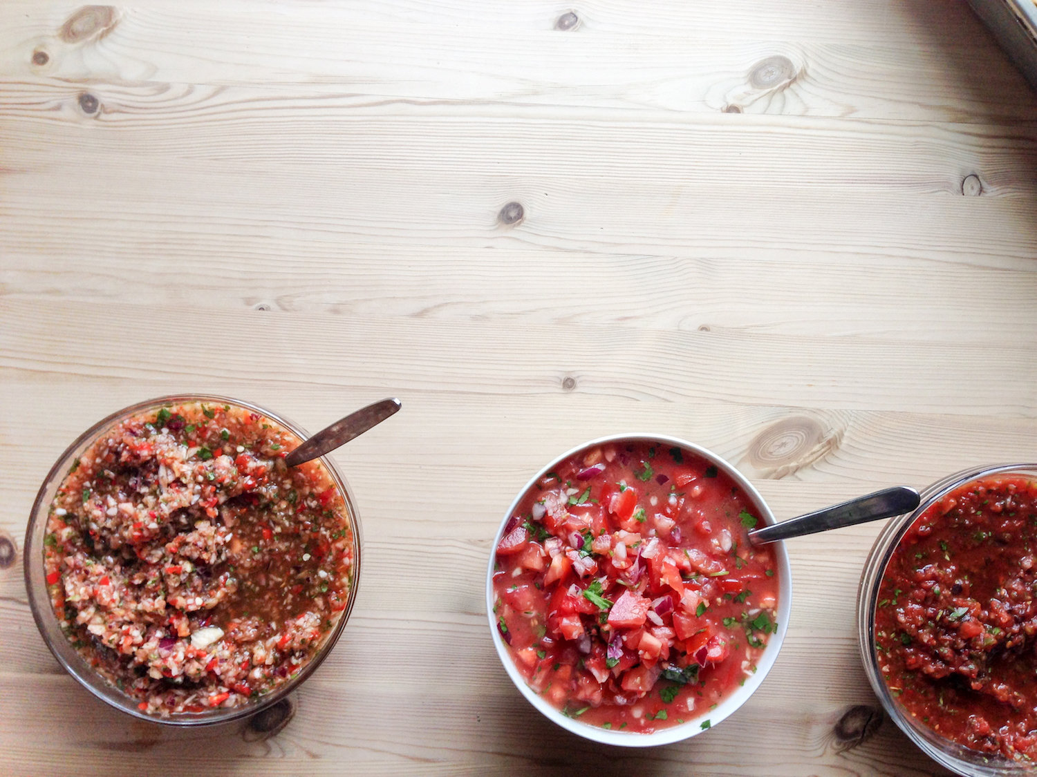 A trio of salsas (Eat Me. Drink Me.)