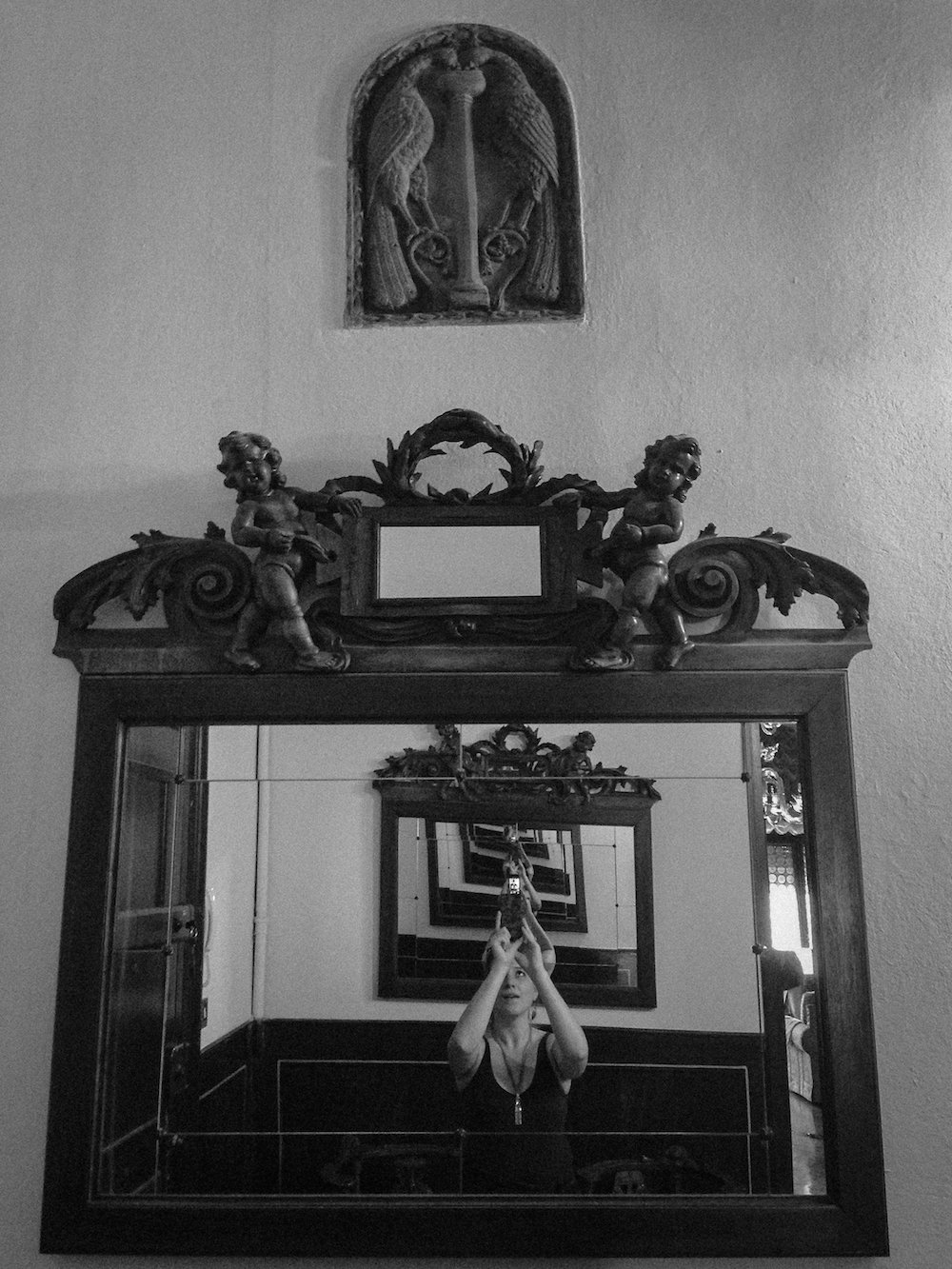 Old mirror in our palace apartment (Eat Me. Drink Me.)
