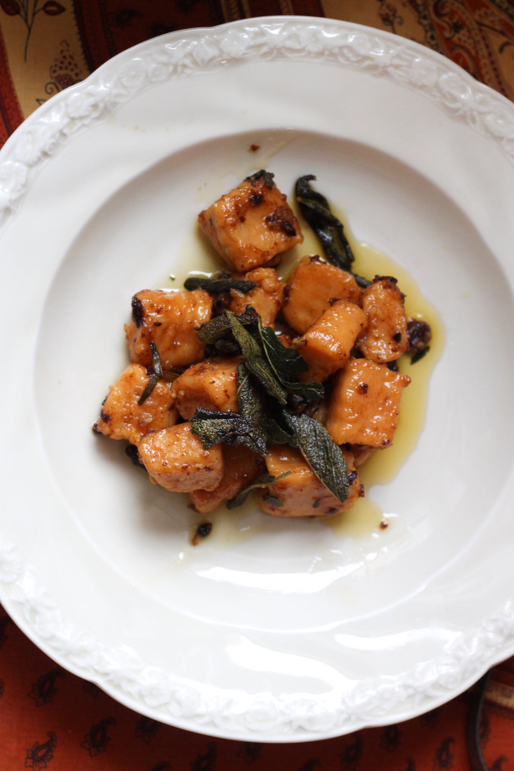 Sweet potato gnocchi with browned butter and sage (Eat Me. Drink Me.)