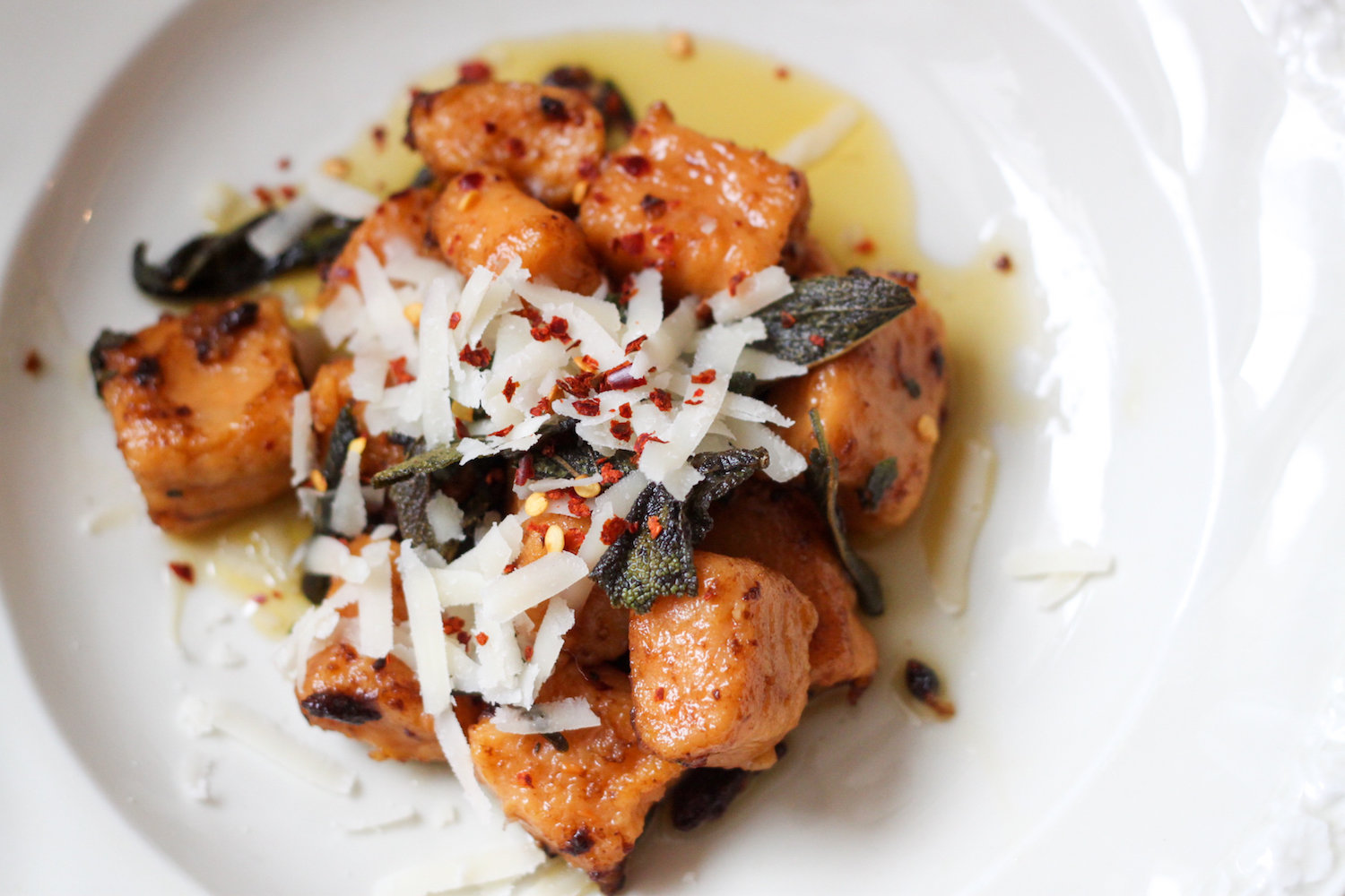 Sweet potato gnocchi with maple browned butter and sage recipe (Eat Me. Drink Me.)