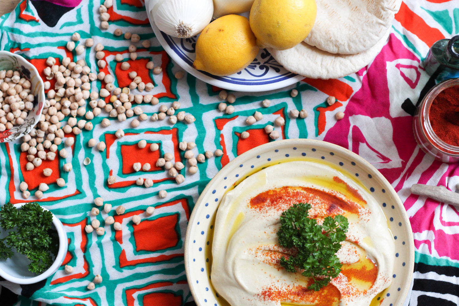 Israeli hummus for lunch (Eat Me. Drink Me.)