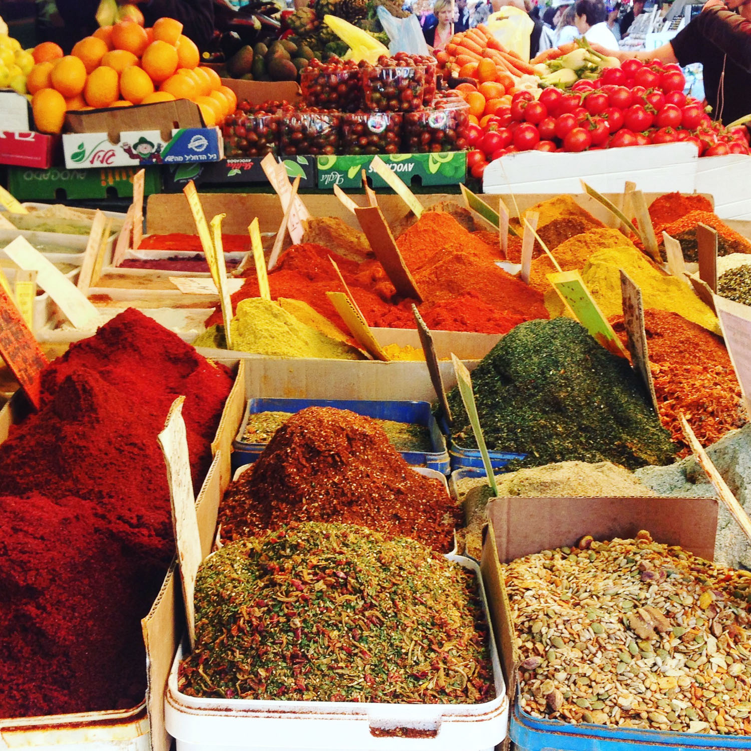 Spices in Carmel Market (Eat Me. Drink Me.)