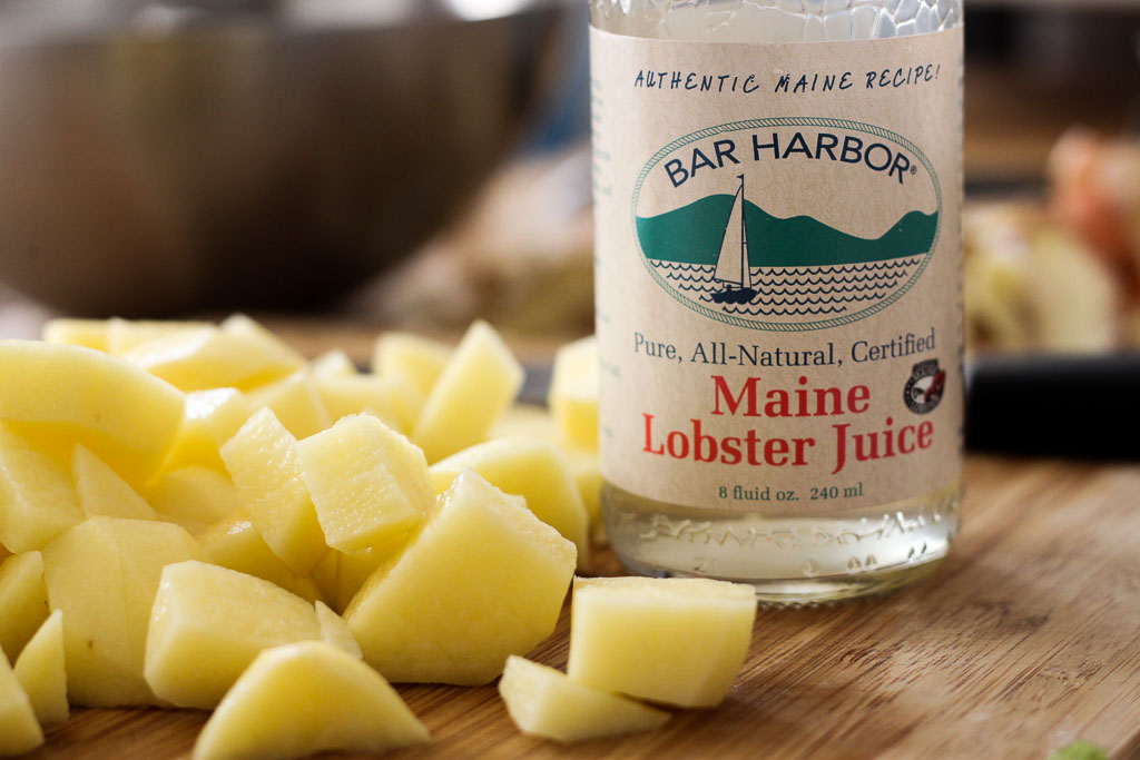 Lobster juice and potatoes (Eat Me. Drink Me.)