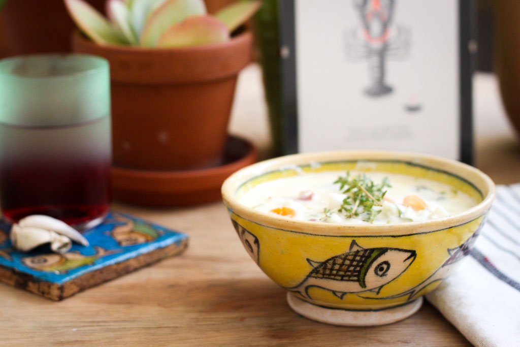 Fish chowder with thyme (Eat Me. Drink Me.)