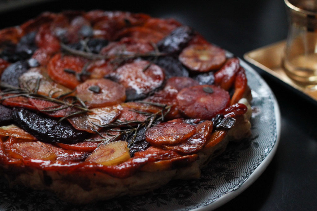 Winter vegetable tarte tatin with rosemary and sage (Eat Me. Drink Me.)