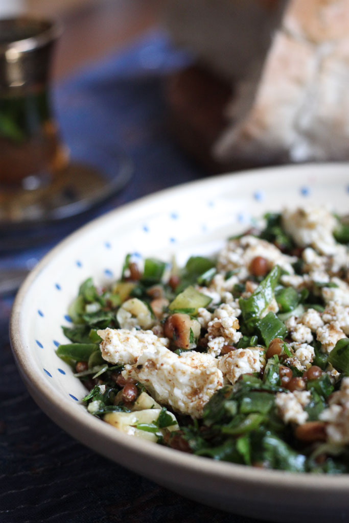 Wheat berry and parsley salad with feta (Eat Me. Drink Me.)