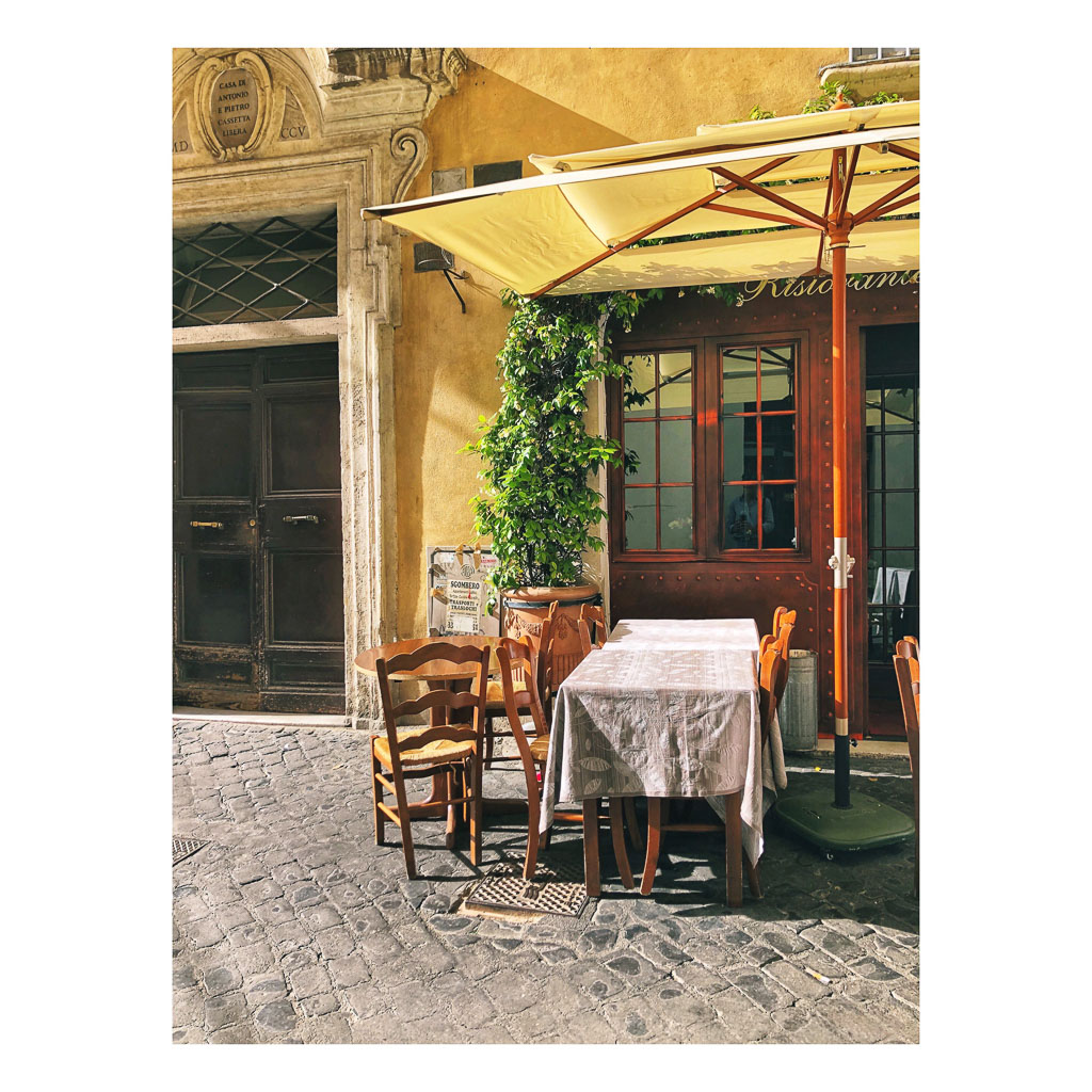 Outdoor seating, Rome (Photo courtesy of Counter Service)