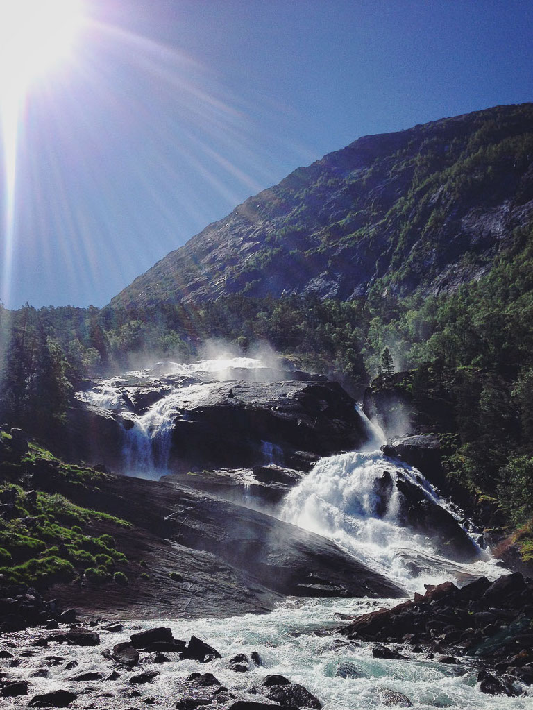 Waterfall hike, Hardangervidda, Norway (Eat Me. Drink Me.)
