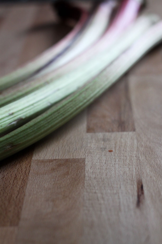 Raw rhubarb (Eat Me. Drink Me.)