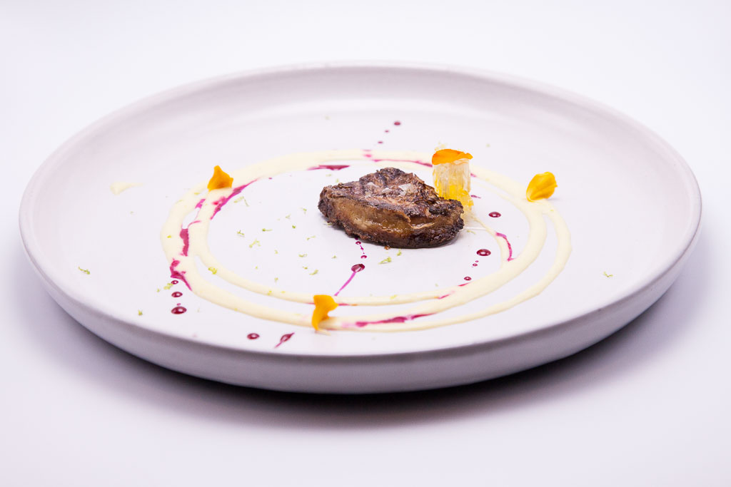 Pan-seared foie gras with honeycomb (photo courtesy of alma cocina latina)